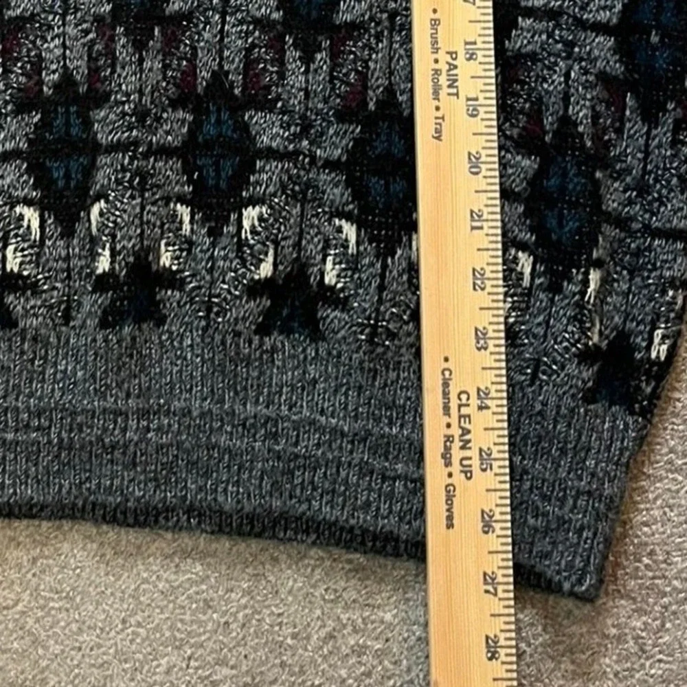 Vintage 90s Jantzen Mens Large Geometric Knit Sweater Made in USA Grandpacore